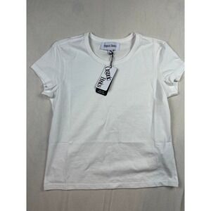 Organic Basics True Heavy Mini Tee White Organic Cotton T-Shirt OB410120 S